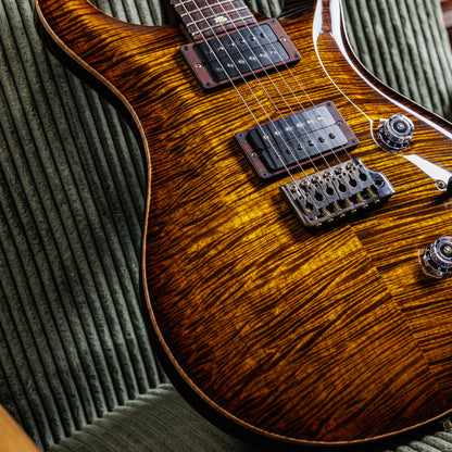 PRS Custom 24 Wood Library Black Gold Burst