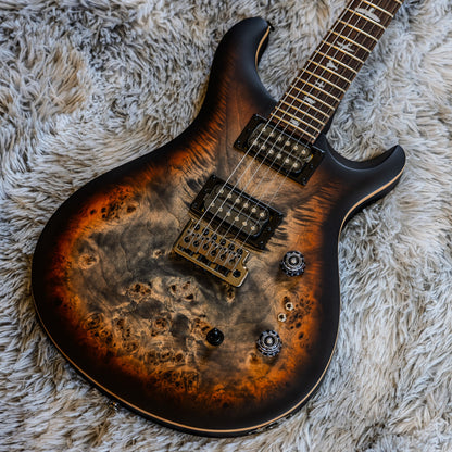 Minty PRS SE Custom 24-08 Poplar Burl Limited Edition 2025 - Charcoal Cherry Midnight Burst