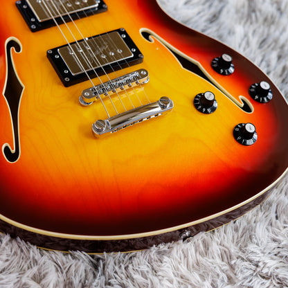 Fender Modern Player Starcaster Guitar 2014 - 2017 - Aged Cherry Burst