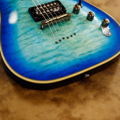 Schecter Omen Extreme-6 2010 - Present - Ocean Blue Burst