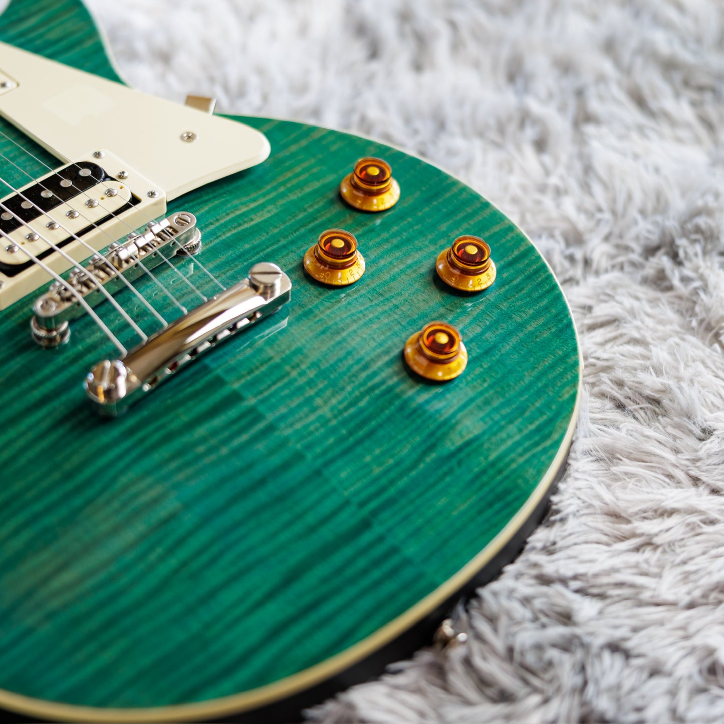 STUNNING Epiphone Les Paul Traditional Pro 2014 - Aqua Blue Satin