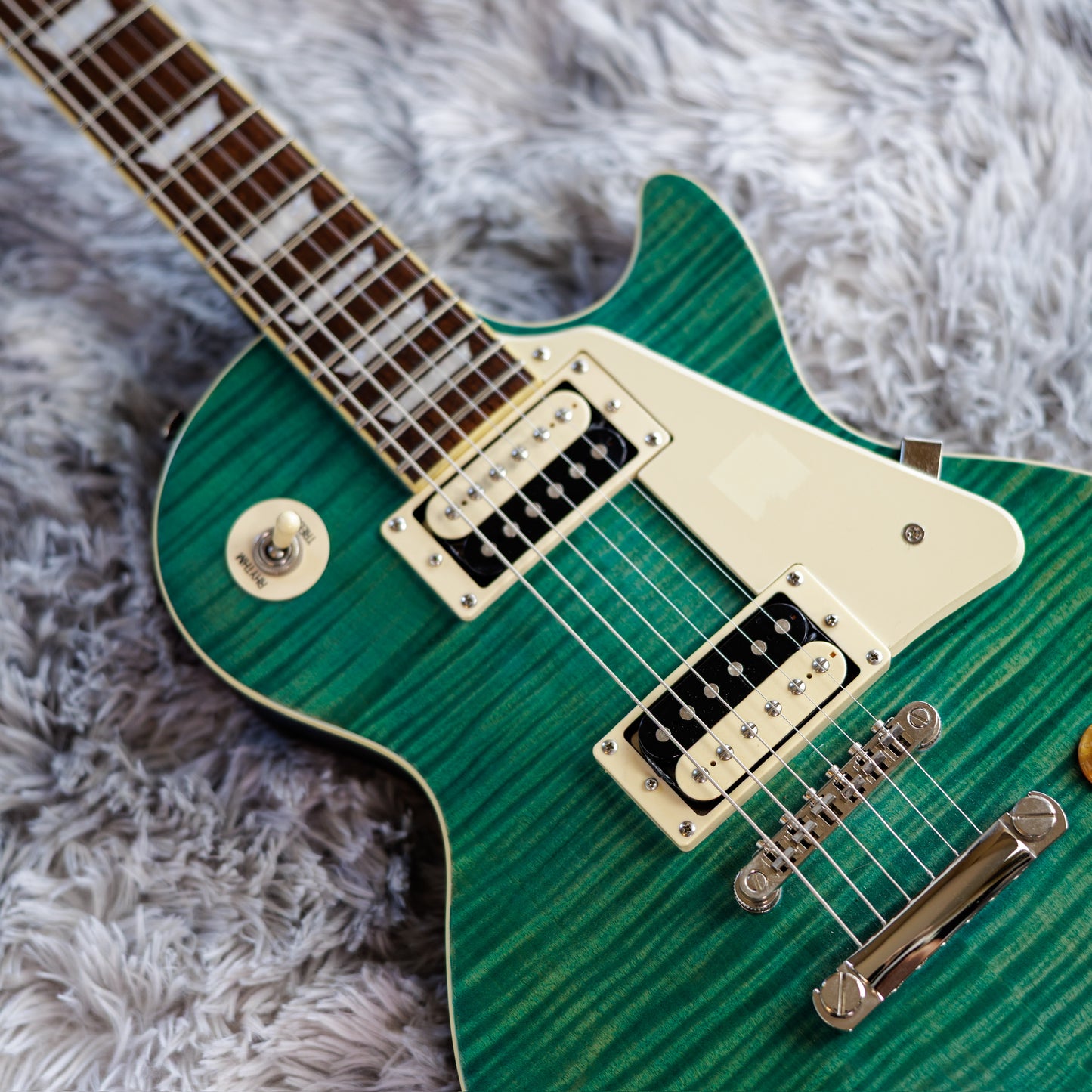 STUNNING Epiphone Les Paul Traditional Pro 2014 - Aqua Blue Satin