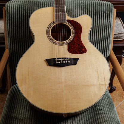 Washburn HJ40SCE Heritage Jumbo with Electronics 2010s - Natural