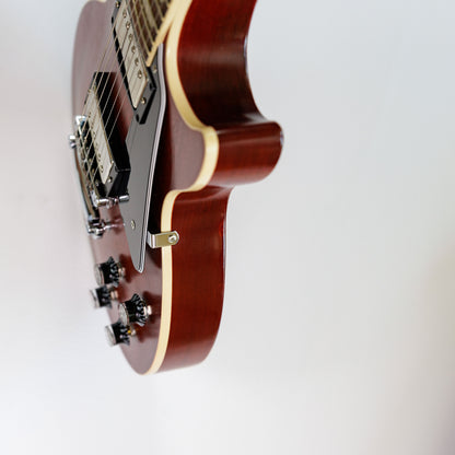 Gibson Les Paul Traditional Pro V Satin Mahogany Top 2020 - Satin Wine Red