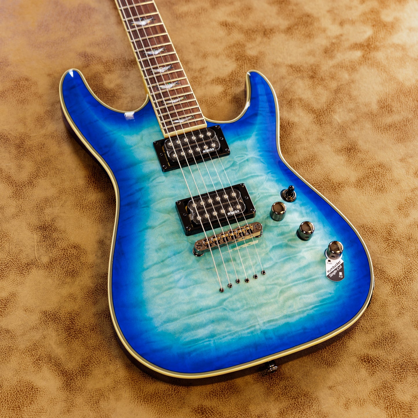 Schecter Omen Extreme-6 2010 - Present - Ocean Blue Burst