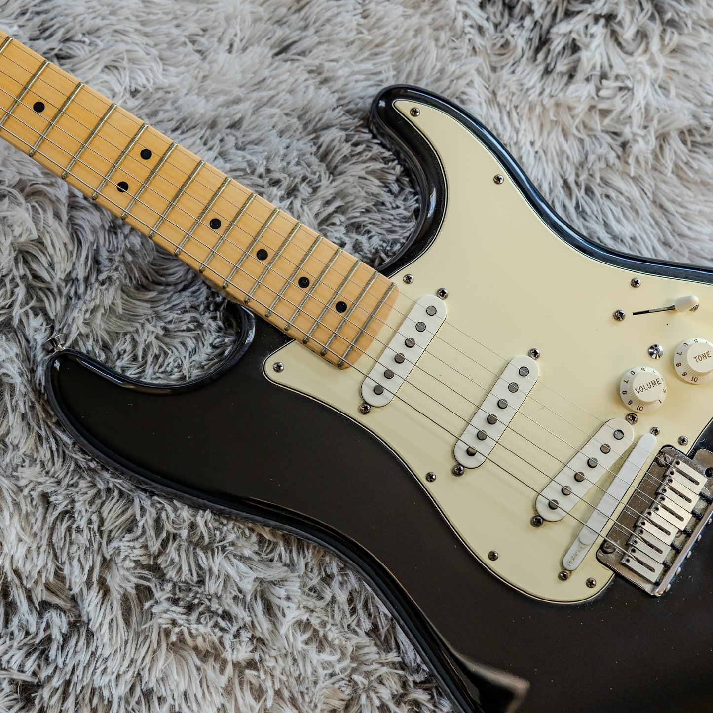 Fender American Series VG Stratocaster with Maple Fretboard 2007 - Black