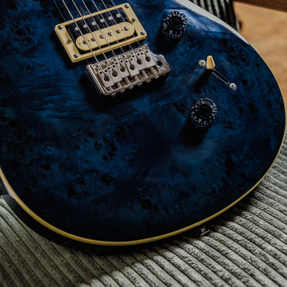 PRS SE Custom 24 Exotic Poplar Burl Limited Edition 2019 - 2020 - Whale Blue