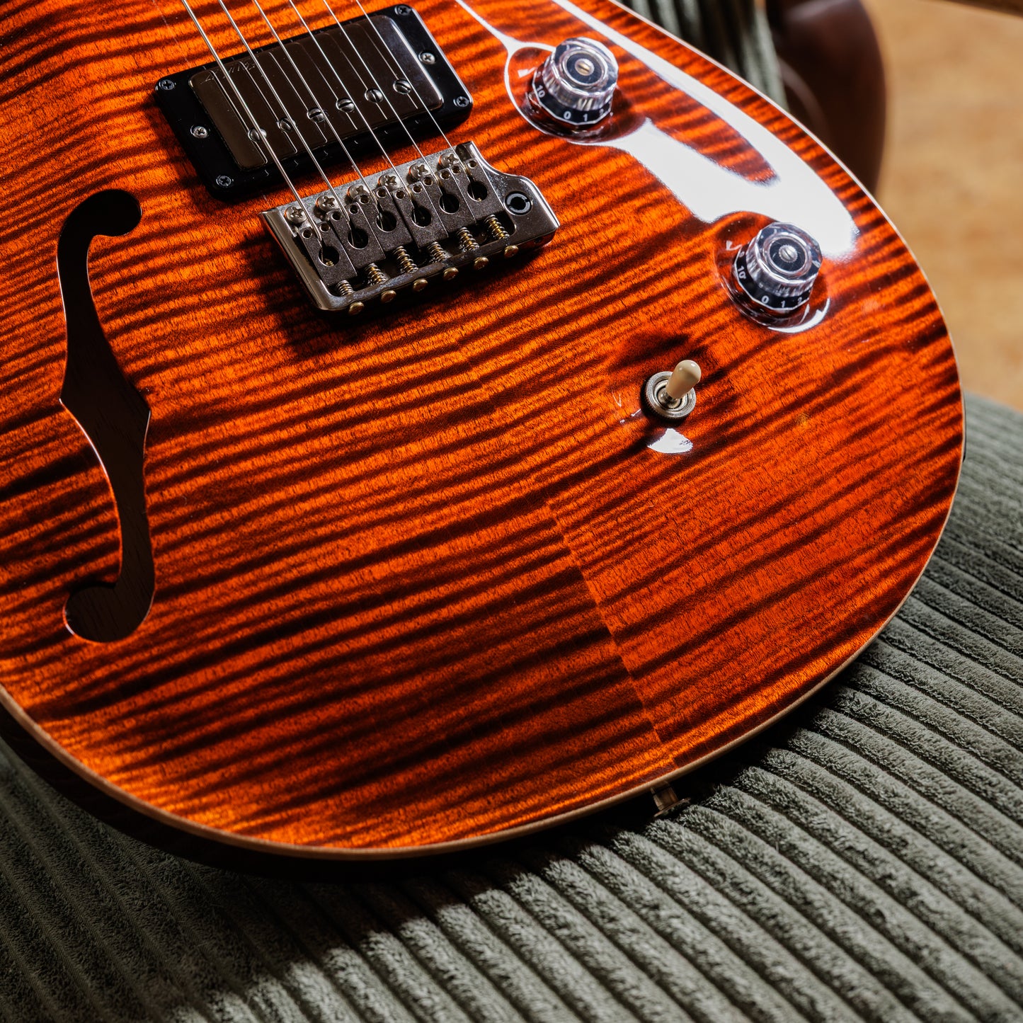 PRS Custom 24 Semi-Hollow Wood Library 10-Top