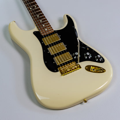 Fender FSR Mahogany Blacktop Stratocaster HHH 2019 - Olympic White