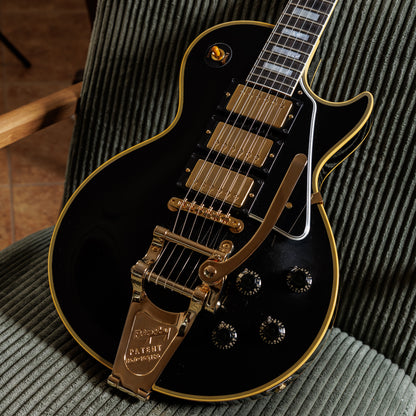 Gibson Custom Shop Historic 3-Pickup '57 Les Paul Custom Black Beauty Reissue with Bigsby 2026 - Ebony VOS