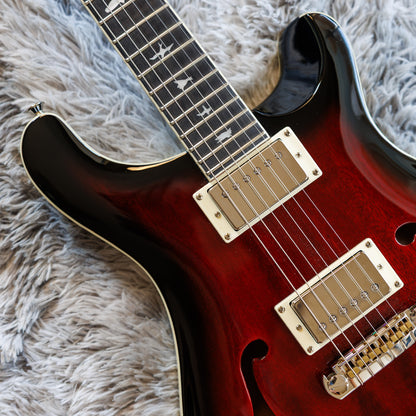 Stunning PRS SE Hollowbody Standard 2020 - 2024 - Fire Red Burst