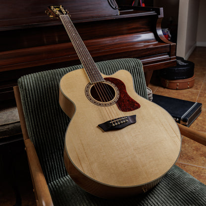 Washburn HJ40SCE Heritage Jumbo with Electronics 2010s - Natural