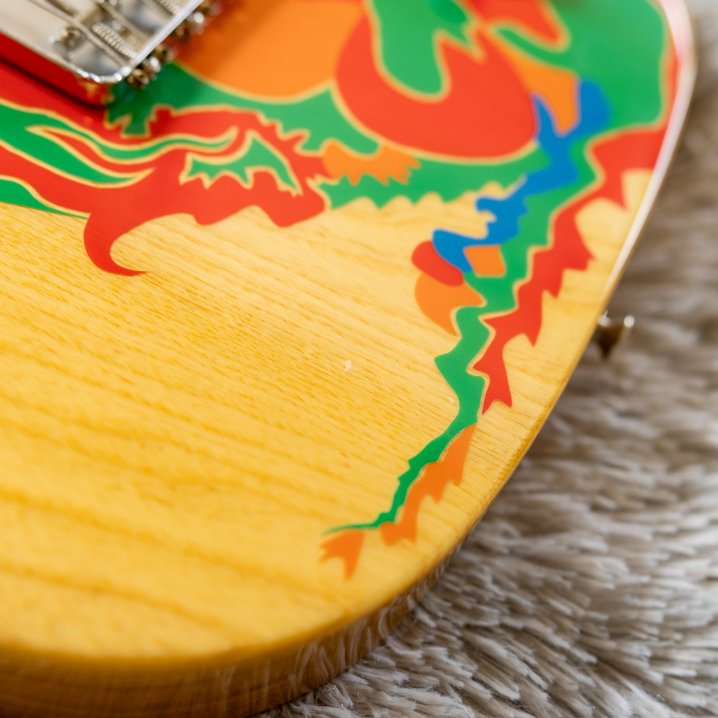 Fender Artist Series Jimmy Page Telecaster with Rosewood Fretboard 2019 - Natural with Dragon Graphic