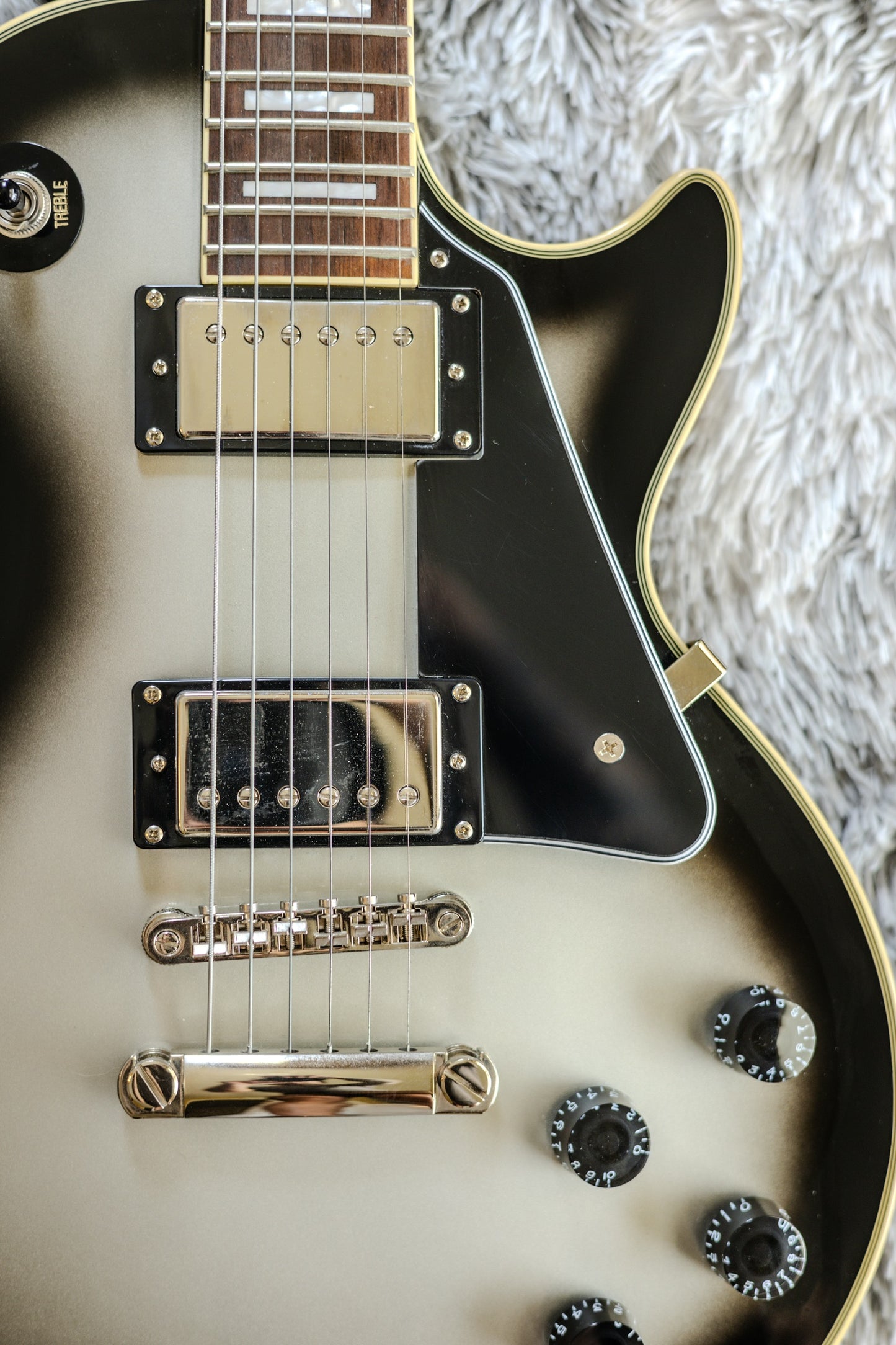 CLEAN Epiphone Les Paul Custom - Silverburst