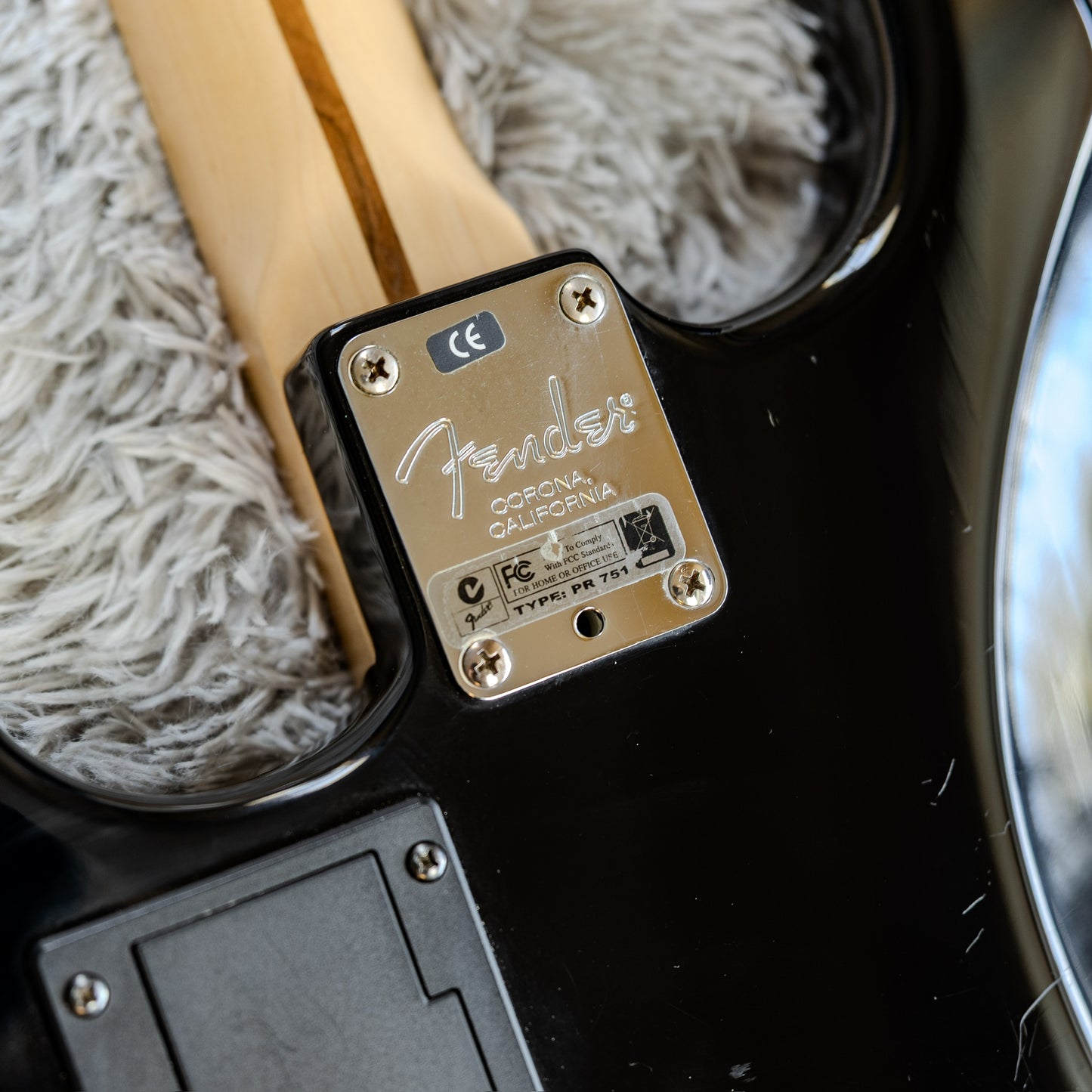 Fender American Series VG Stratocaster with Maple Fretboard 2007 - Black