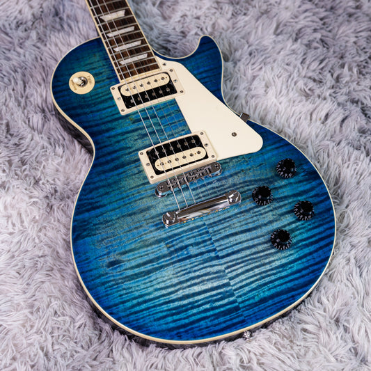 STUNNING Gibson Les Paul Traditional Pro V 2024 - Ocean Water Perimeter
