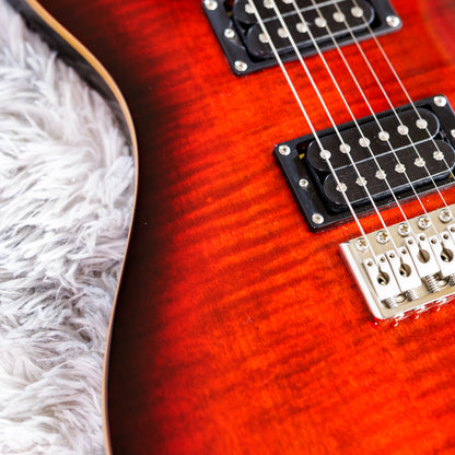 PRS SE Custom 24 2022 - Fire Red Burst