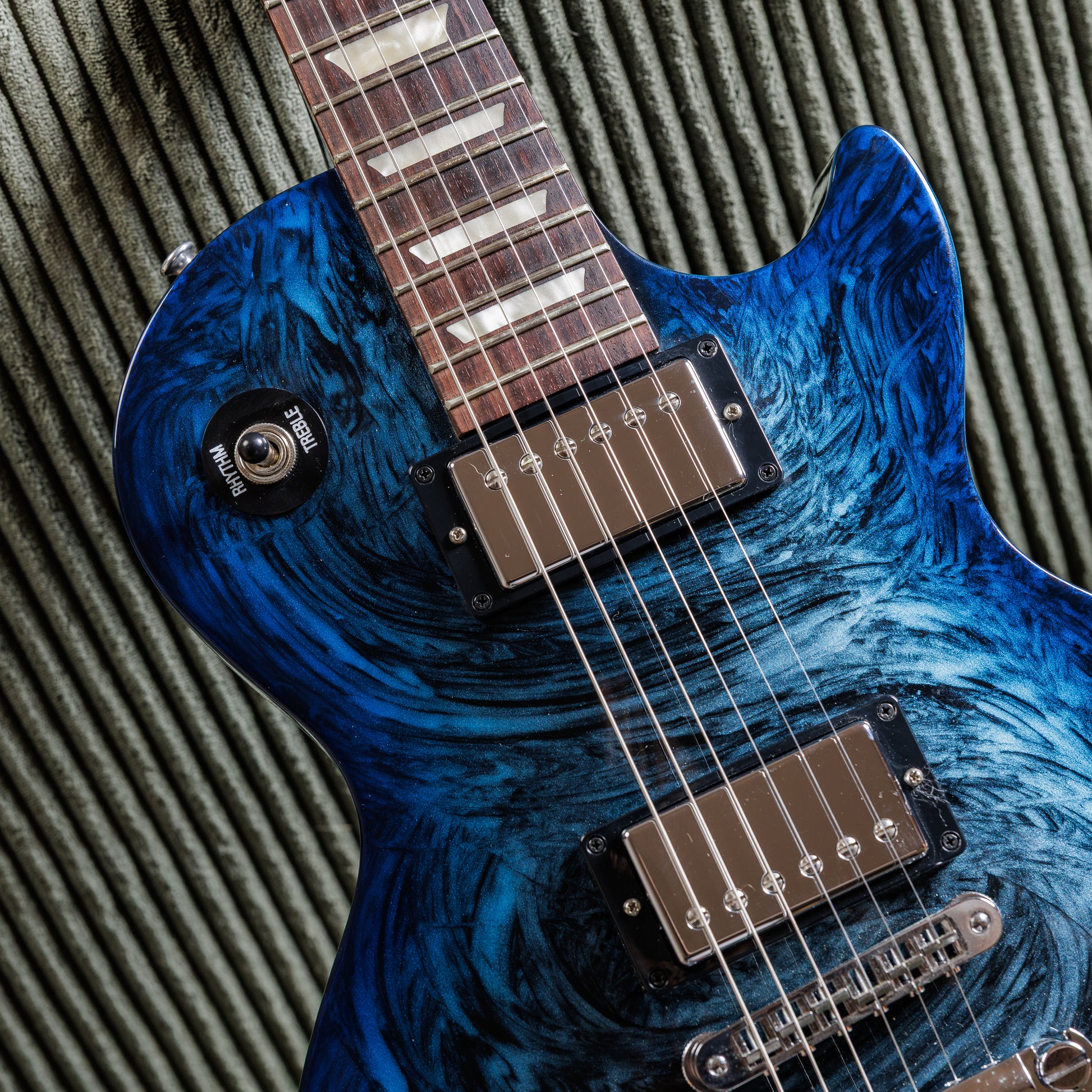 RARE Gibson USA Anniversary Nashville Flood Les Paul Studio 2011 - Blue Swirl Burst