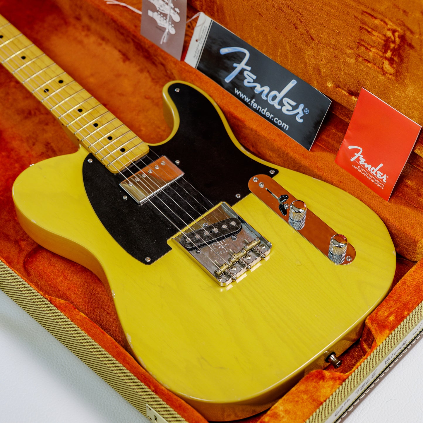 RARE Fender "Tele-bration" Limited Edition 60th Anniversary Vintage Hot Rod '52 Telecaster with Seymour Duncan '59 Humbucker, Maple Fretboard 2011 - Butterscotch Blonde
