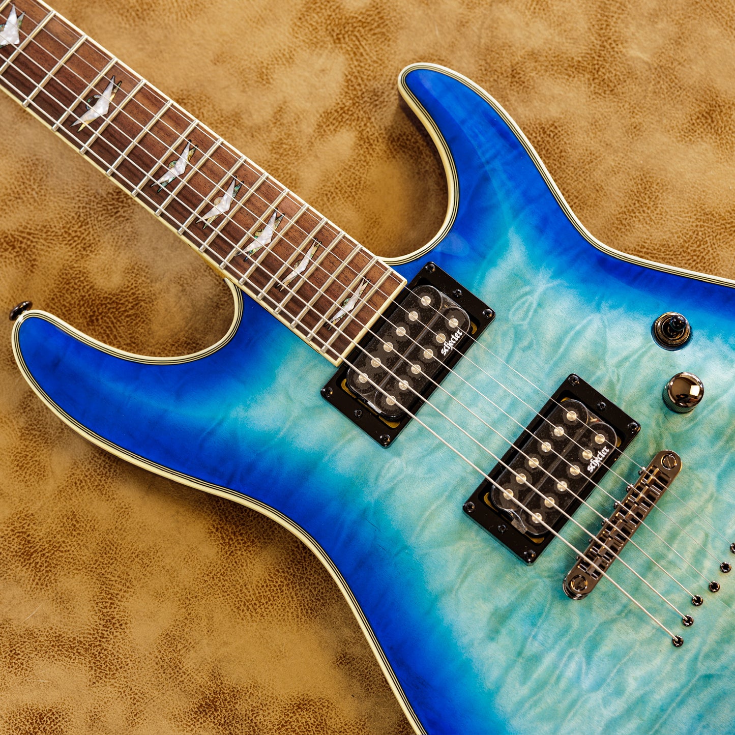 Schecter Omen Extreme-6 2010 - Present - Ocean Blue Burst