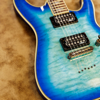 Schecter Omen Extreme-6 2010 - Present - Ocean Blue Burst