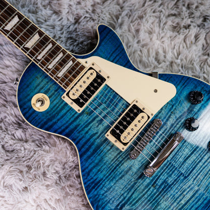 STUNNING Gibson Les Paul Traditional Pro V 2024 - Ocean Water Perimeter