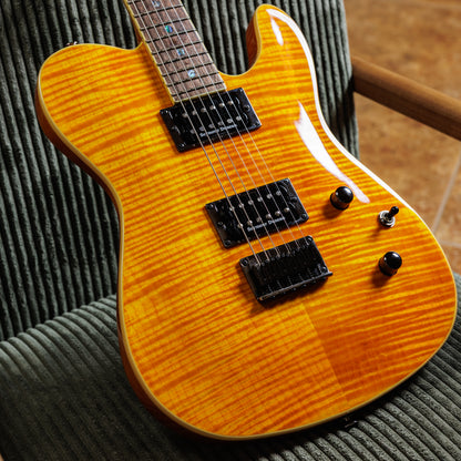 Fender Special Edition Custom Telecaster FMT HH with Laurel Fretboard 2019 - Present - Amber