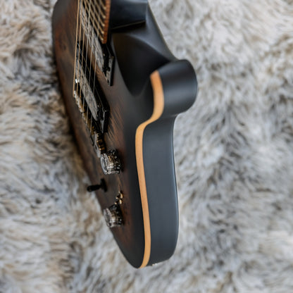 Minty PRS SE Custom 24-08 Poplar Burl Limited Edition 2025 - Charcoal Cherry Midnight Burst