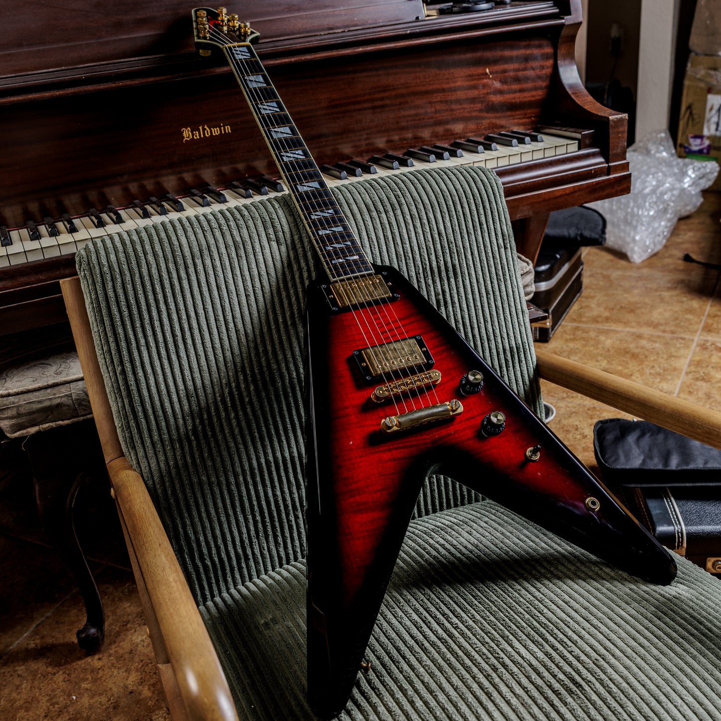 Gibson 50th Anniversary Flying V 2008 - Brimstone Burst