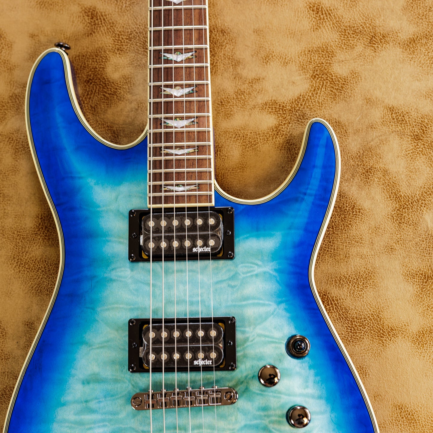 Schecter Omen Extreme-6 2010 - Present - Ocean Blue Burst