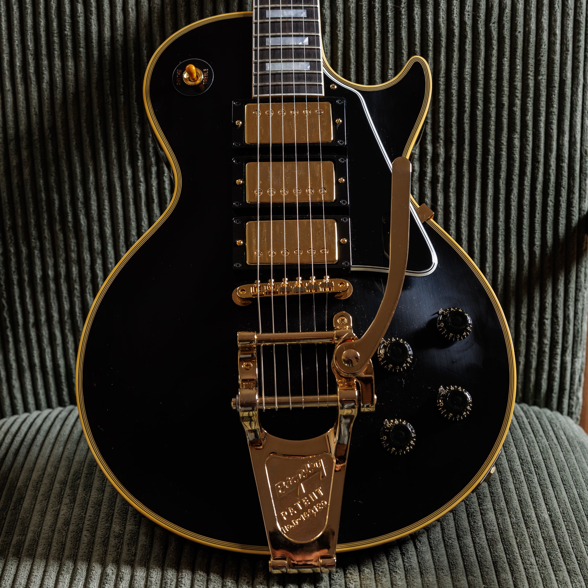 Gibson Custom Shop Historic 3-Pickup '57 Les Paul Custom Black Beauty Reissue with Bigsby 2026 - Ebony VOS