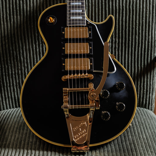 Gibson Custom Shop Historic 3-Pickup '57 Les Paul Custom Black Beauty Reissue with Bigsby 2026 - Ebony VOS
