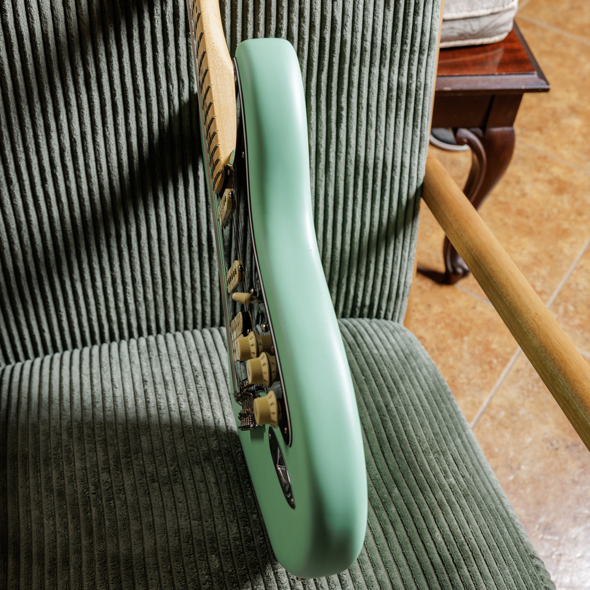 Fender American Performer Stratocaster HSS with Maple Fretboard 2022 - Satin Surf Green