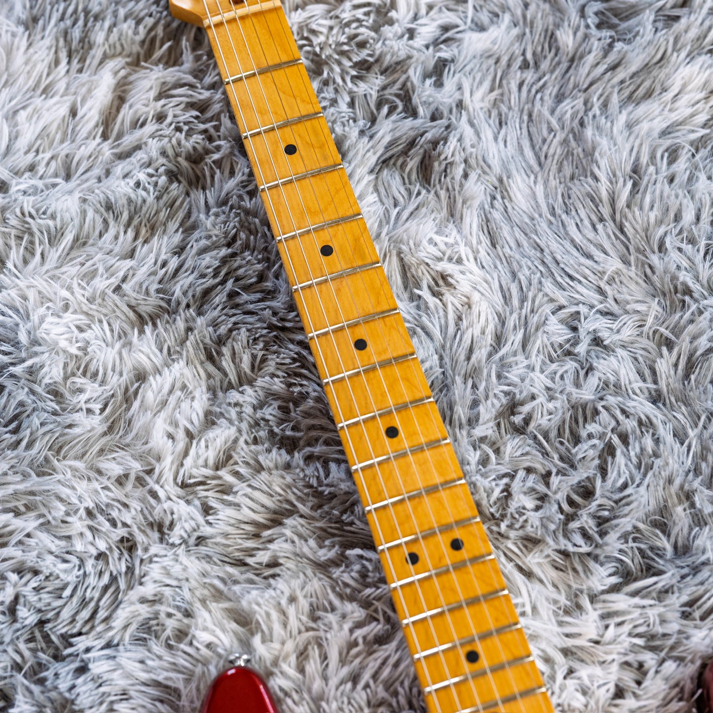 Fender American Standard Stratocaster with Maple Fretboard 1991 - Frost Red