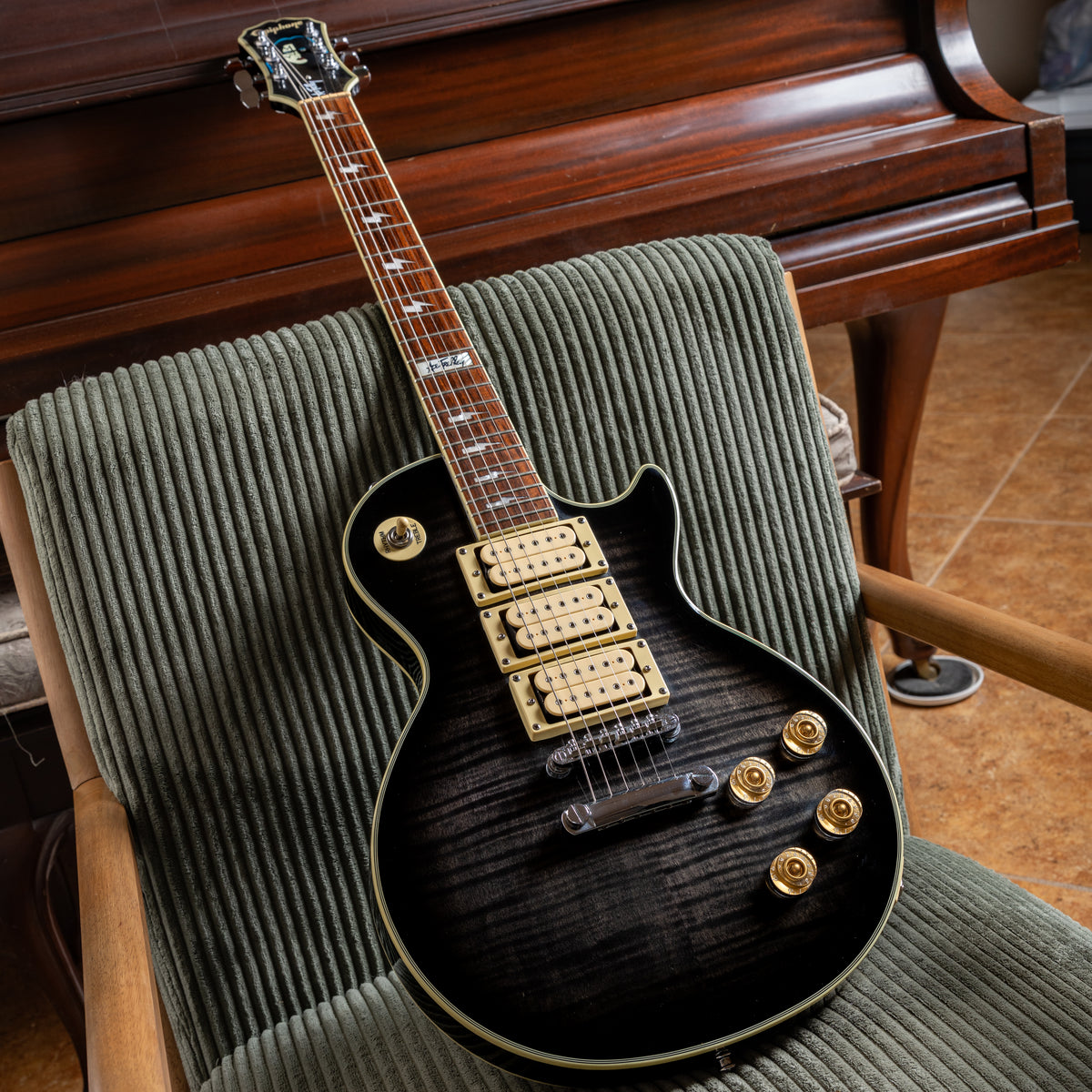 Epiphone Ace Frehley Signature Les Paul 2001 - Trans Blackburst