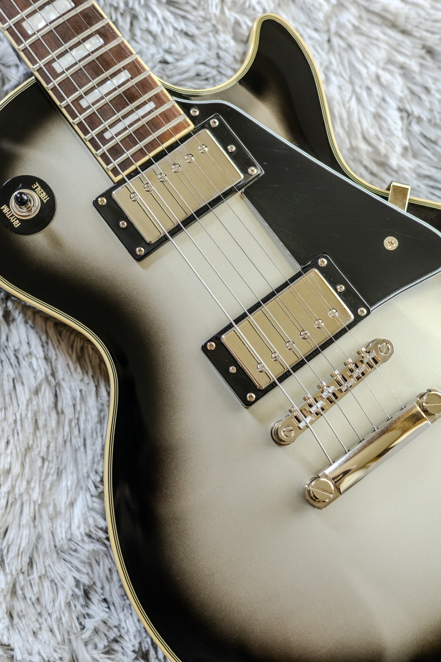 CLEAN Epiphone Les Paul Custom - Silverburst