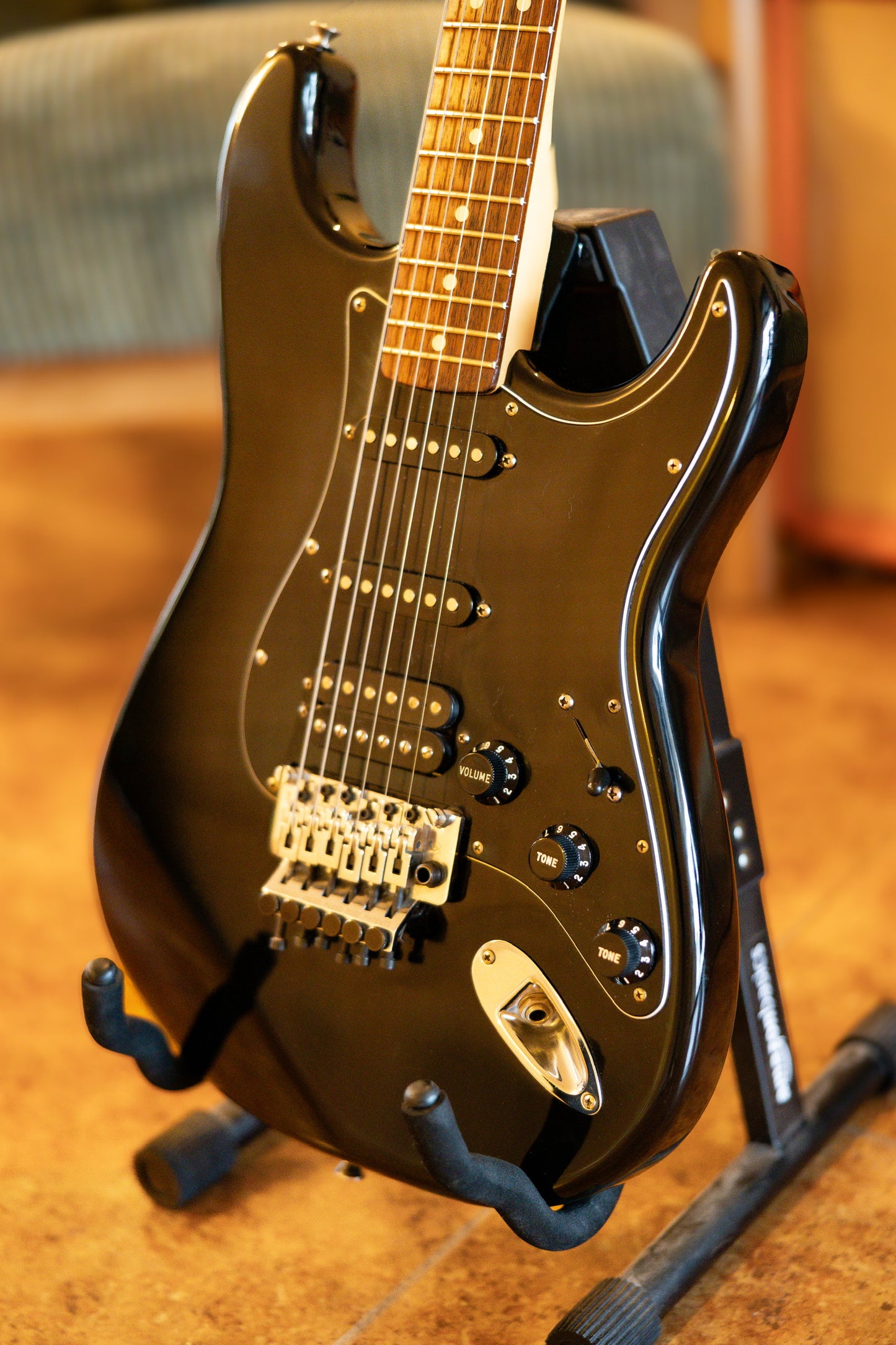 Fender RARE Deluxe Fat Floyd Rose® HSS Stratocaster 1999 - Black