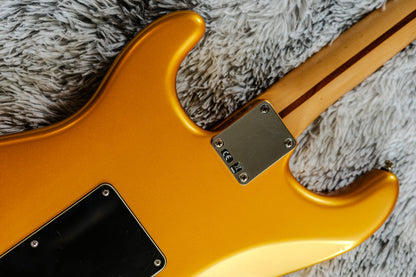 ULTRA RARE Fender Standard Stratocaster Satin with Maple Fretboard 2014 - Blaze Gold