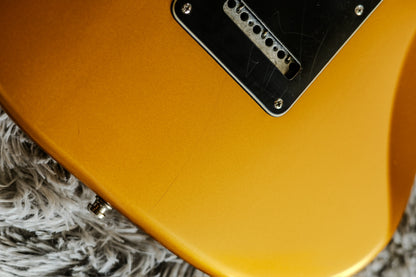 ULTRA RARE Fender Standard Stratocaster Satin with Maple Fretboard 2014 - Blaze Gold