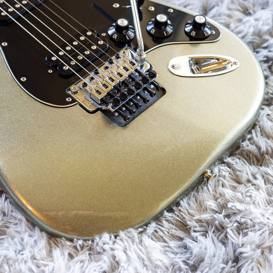 Fender Blacktop Stratocaster HH Floyd Rose 2012 - 2014 - Titanium Silver