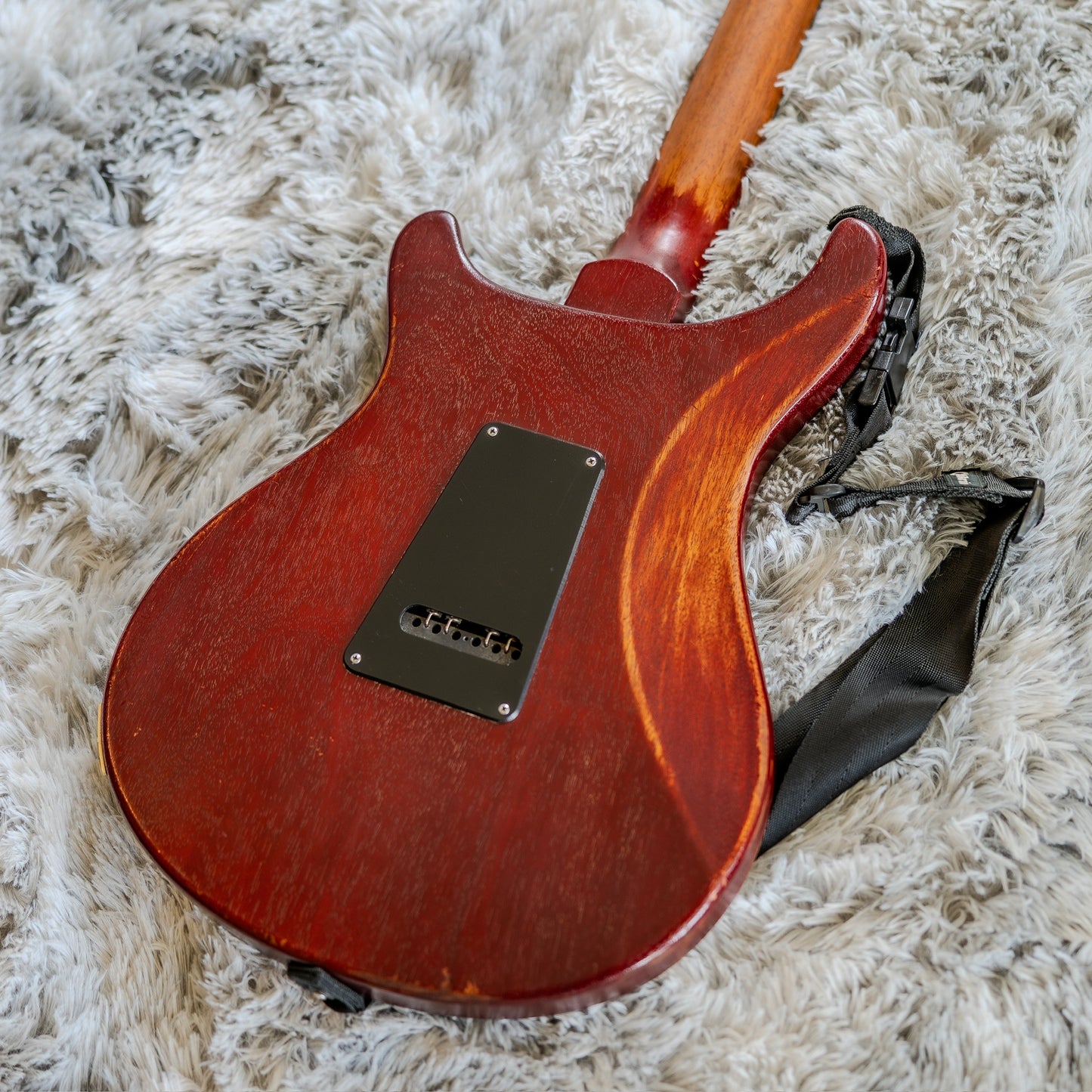 PRS S2 Standard 24 Satin with Pattern Regular Neck Profile - Vintage Cherry
