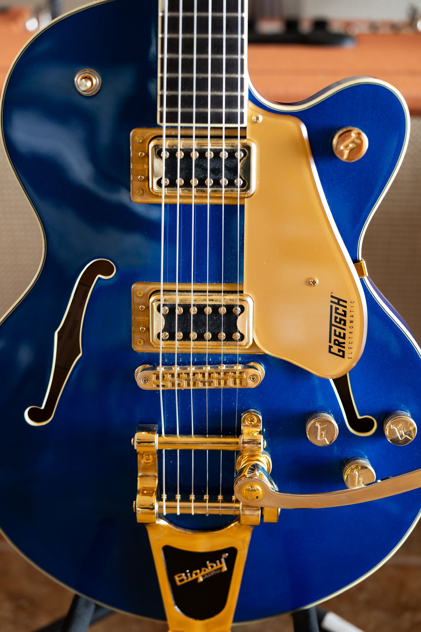 Gretsch G5655TG Electromatic Center Block Jr. Single Cutaway with Gold Hardware 2019 - Present - Azure Metallic