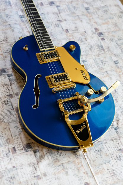 Gretsch G5655TG Electromatic Center Block Jr. Single Cutaway with Gold Hardware 2019 - Present - Azure Metallic