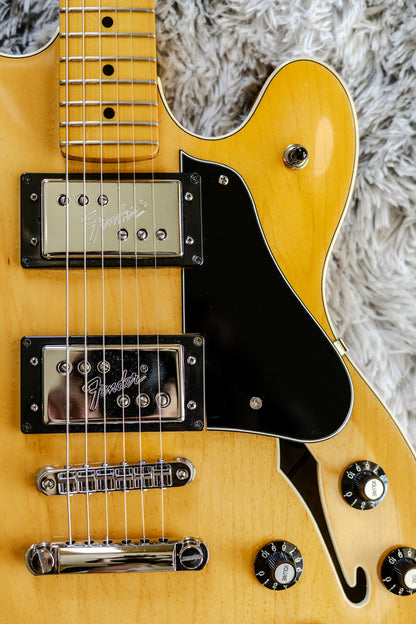 UPGRADED Fender Modern Player Starcaster Guitar 2014 - 2017 - Natural