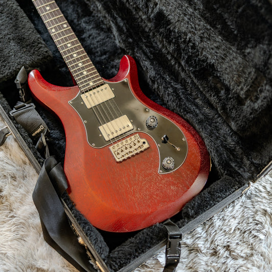 PRS S2 Standard 24 Satin with Pattern Regular Neck Profile - Vintage Cherry