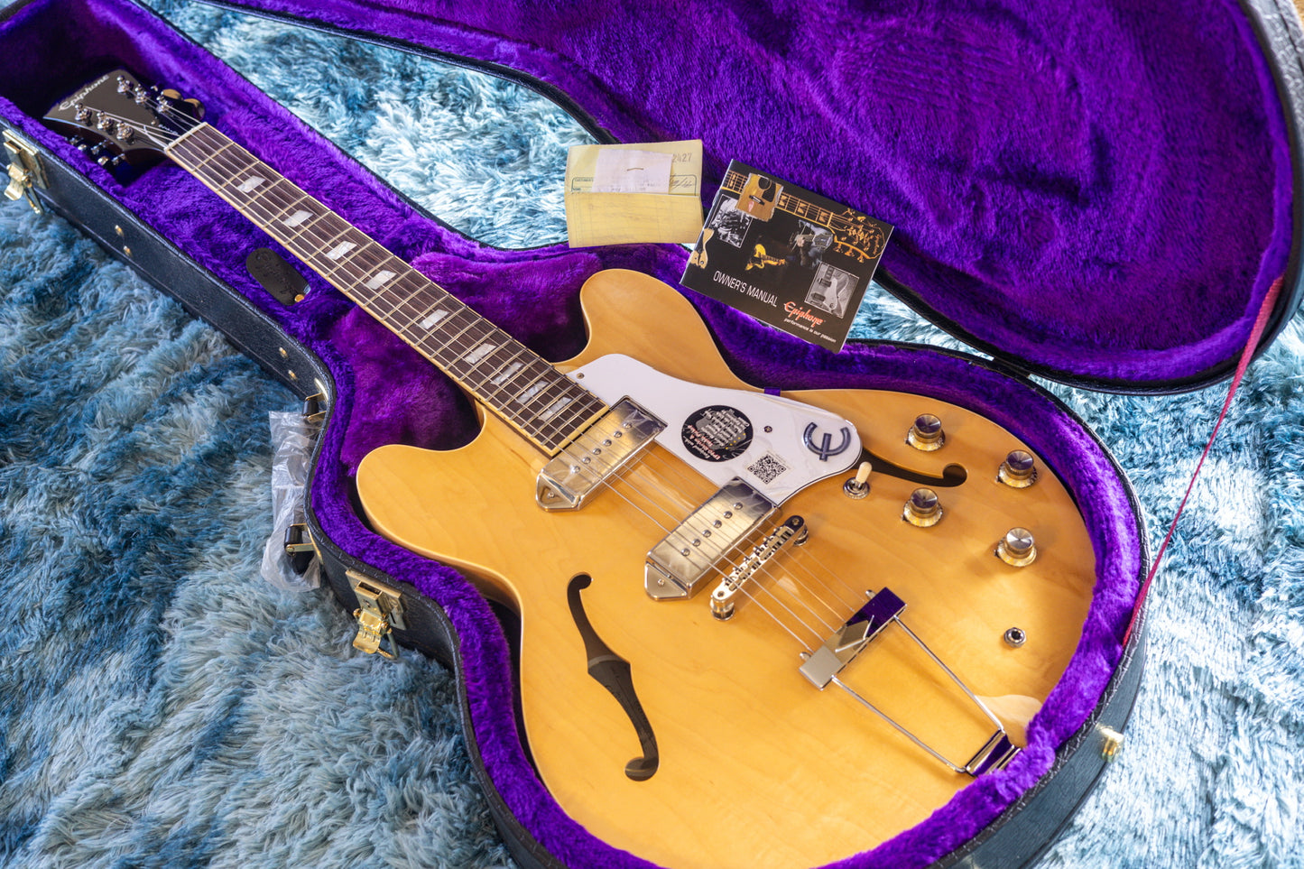 Epiphone Elitist '65 Casino Vintage Outfit 2014 - Natural