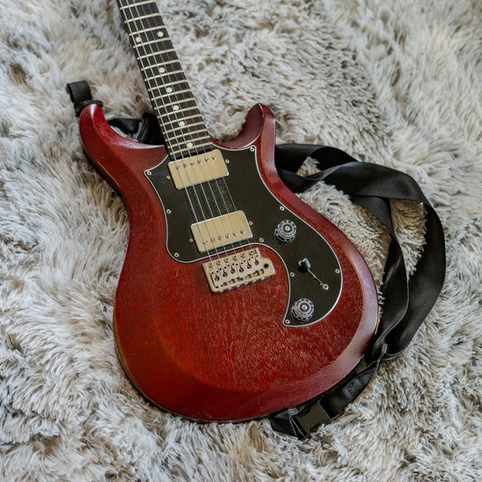 PRS S2 Standard 24 Satin with Pattern Regular Neck Profile - Vintage Cherry