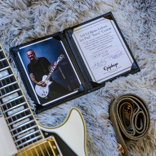 Epiphone "Jotun" Les Paul Custom Bjorn Gelotte Signature 2016 - 2019 - Bone White