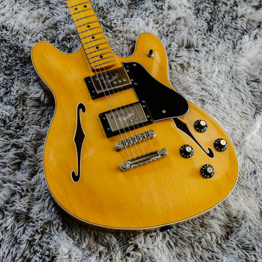 UPGRADED Fender Modern Player Starcaster Guitar 2014 - 2017 - Natural