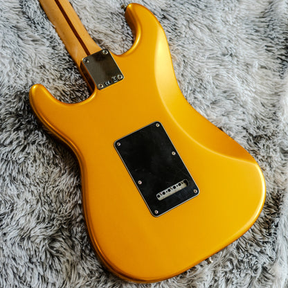 SUPER RARE Fender Standard Stratocaster Satin with Maple Fretboard 2014 - Blaze Gold